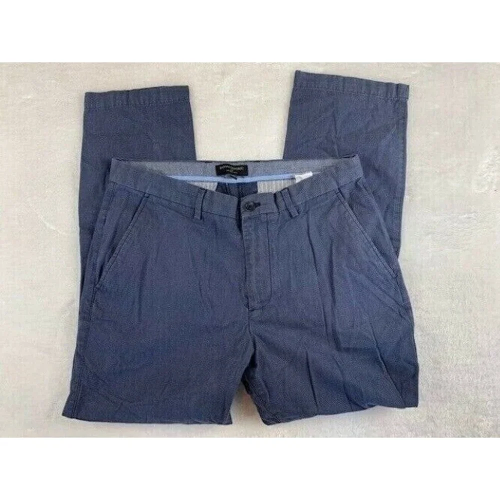 Banana Republic Size 35 X 32 Mens Kentfield Pants Blue Gray Color